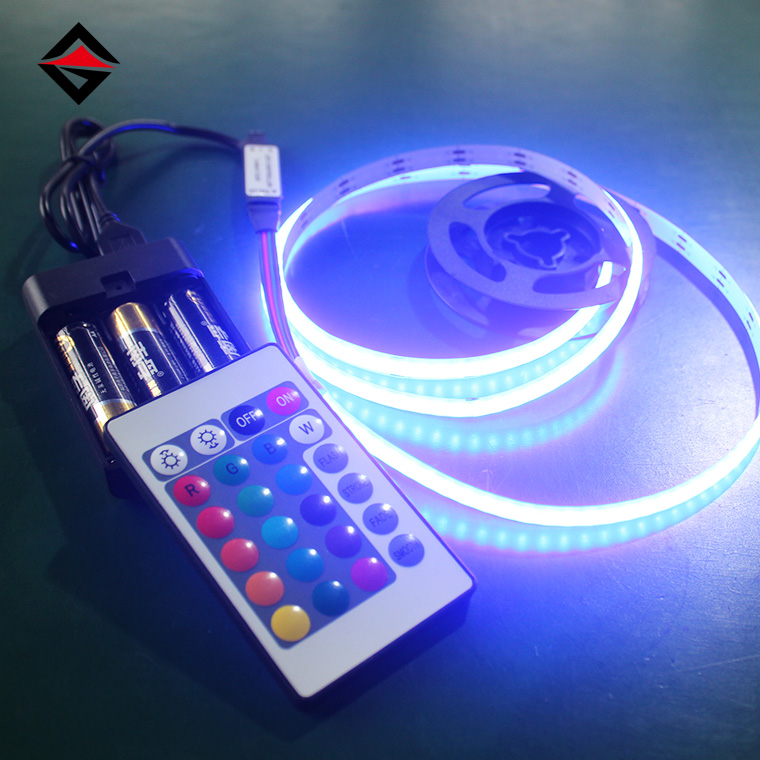 Светодиодная полоса 5 В RGB COB с USB 24-ключ