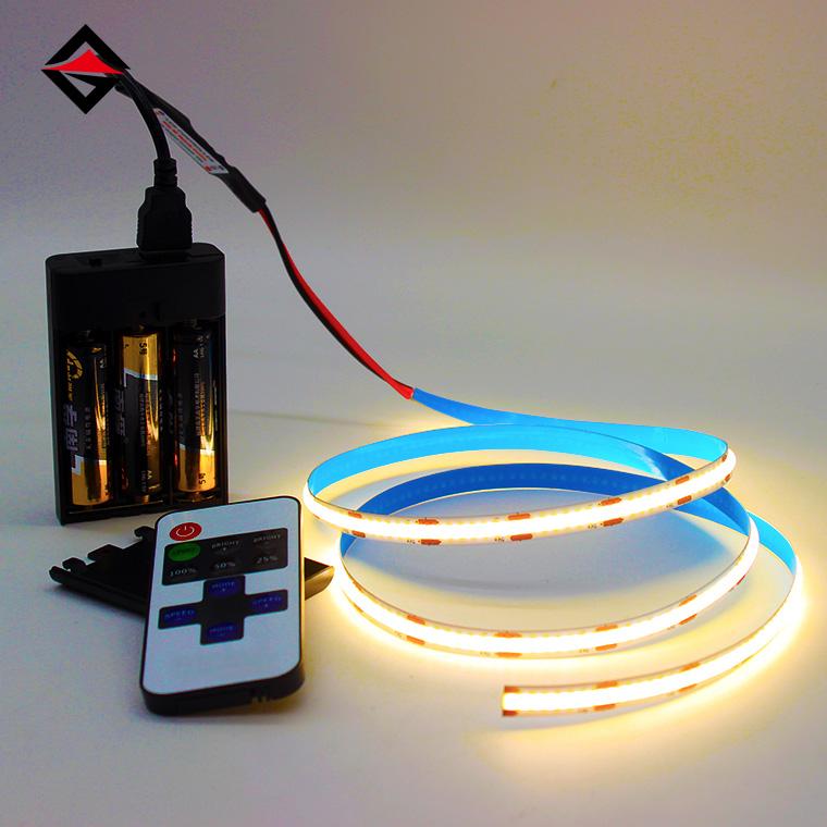 Покачка Light Strip с аккумуляторным набором USB -контроллера