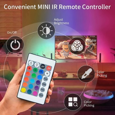 Сколько цветов можно регулировать световые полоски RGB?